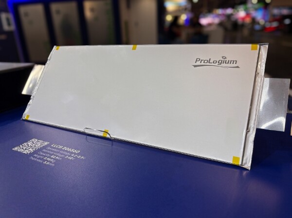  대만의 프롤로지움이 올해 파리 모터쇼에서 공개한 100% 실리콘 복합 양극 배터리./프롤로지움 홈페이지.