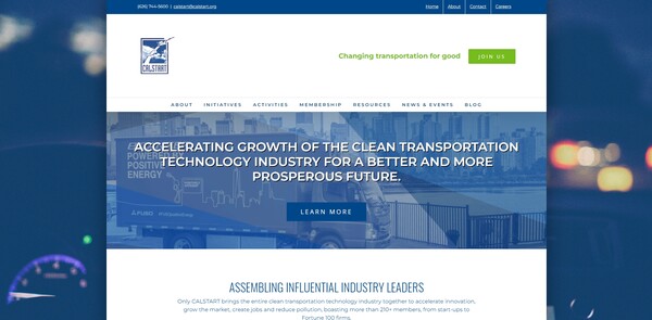  미국의 NGO 캘스타트의 홈페이지.