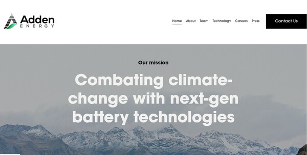  하바드 대학에서 분사한 애든 에너지는 고성능 고체 배터리를 개발 중이다./홈페이지.