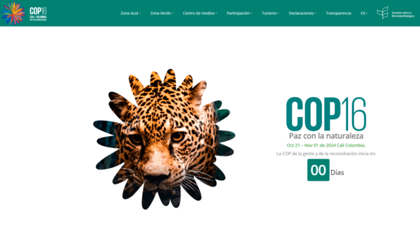 COP16 홈페이지 