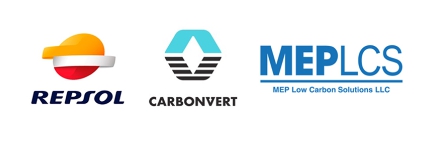  텍사스 코퍼스 크리스티에서 탄소저장 프로젝트를 진행하는 세 기업의 로고./미쓰이 홈페이지.