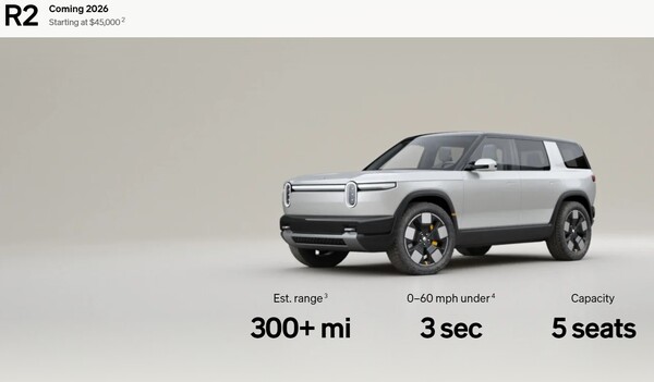  폭스바겐 그룹과 합작법인을 설립한 미국의 전기차 스타트업 리비안의 R2모델./홈페이지.