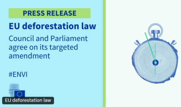 유럽의회와 이사회가 EUDR의 최종안을 두고 임시합의에 도달했다./EU이사회