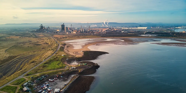  영국 최초의 탄소포집 프로젝트가 진행될 지역의 항공사진./홈페이지.
