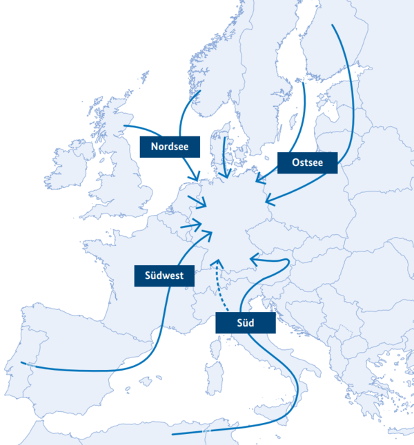 수소 수입 통로 도식화 / 독일 경제부