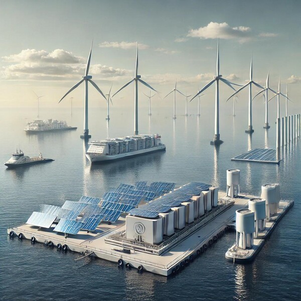 구글과 CIP가 협력하여 글로벌 재생에너지 산업의 부흥을 일으키고자 Zeevonk 프로젝트를 착수하였다. / chatgpt 생성 이미지