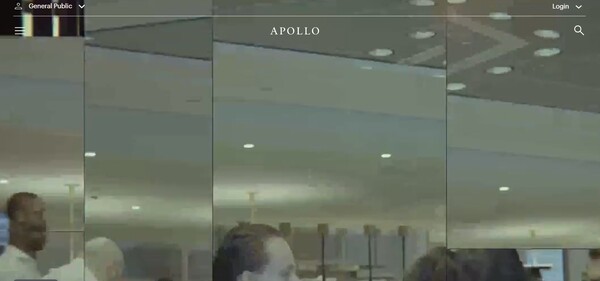  아폴로 자산 관리의 홈페이지.