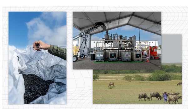 구글이 인도의 바라하와 미국 참 인더스트리얼과 각각 10만톤의 바이오차 탄소 배출권 구매 계약을 맺었다고 발표했다. /구글