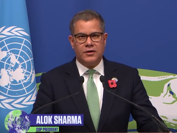 COP26의 의장을 역임한 알록 샤르마 TFC의장/알록 샤르마 소셜미디어 X