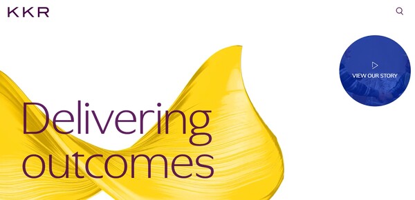  세계적인 자산운용사인 KKR의 홈페이지.