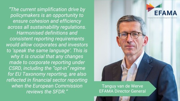 CSRD간소화에 대해 긍정적인 입장을 밝힌 유럽 펀드 및 자산관리협회/EFAMA