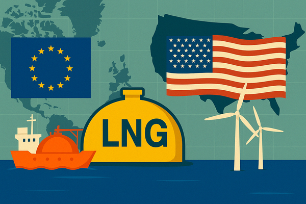 EU, 미국산 LNG 수입 확대 위해 메탄 규제 완화 검토/chatgpt 이미지 생성