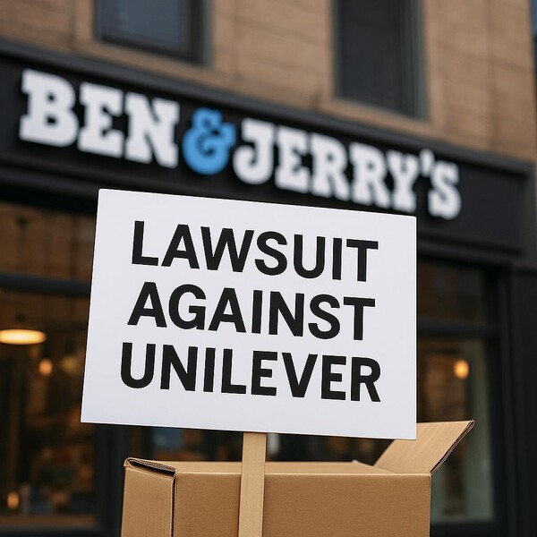 유니레버를 상대로 벤앤제리스가 소송을 제기했다는 내용의 이해를 돕기 위한 이미지 / chatgpt 생성 이미지