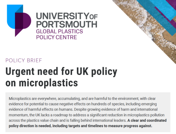 미세플라스틱 정부 대응 속도가 기업의 수출 경쟁력에 영향을 미친다는 분석이 나왔다. /  영국 포츠머스대학