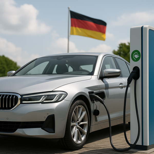  독일 전기차를 주제로 만든 이미지./챗gpt.