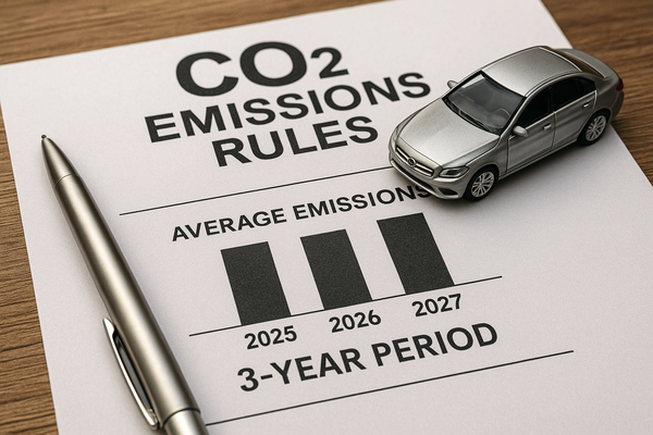 자동차 제조사들은 2025~2027년까지의 이행 실적을 연도별이 아닌 3년 평균 기준으로 평가받게 된다 / ChatGPT 이미지 생성