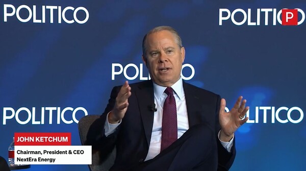 존 케첨 넥스트에라 CEO / 폴리티코 에너지 서밋 영상 화면