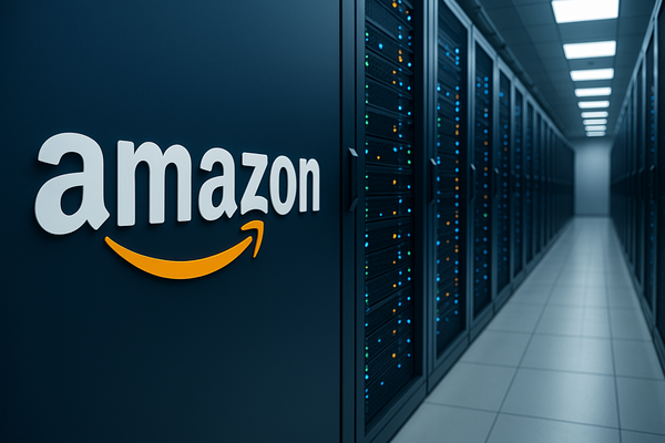  빅테크 아마존과 데이터센터를 주제로 챗GPT가 생성한 이미지.
