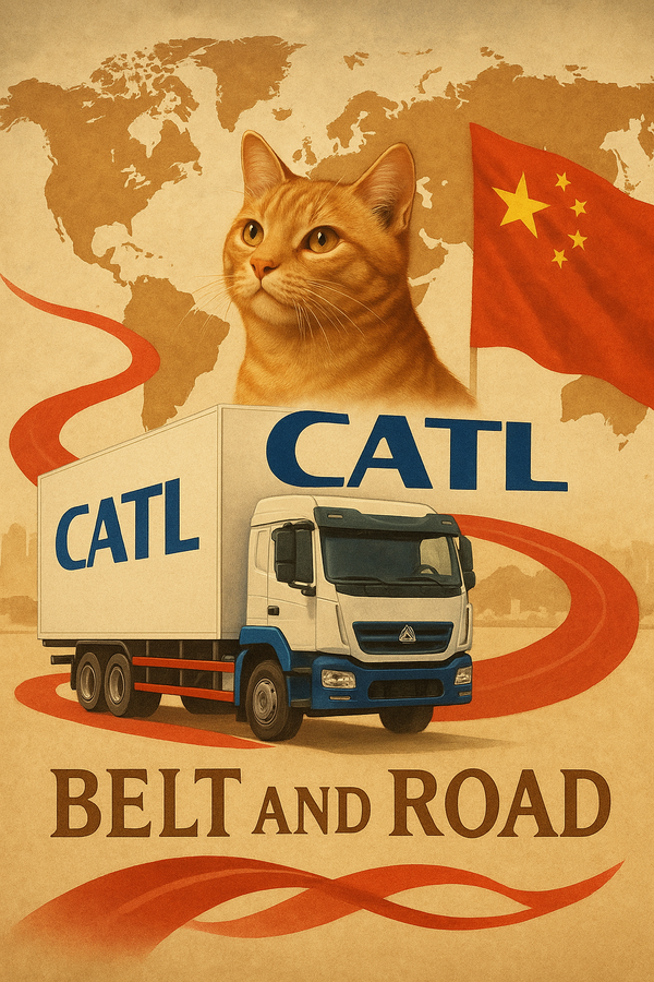  CATL과 일대일로를 주제로 챗GPT가 생성한 이미지.