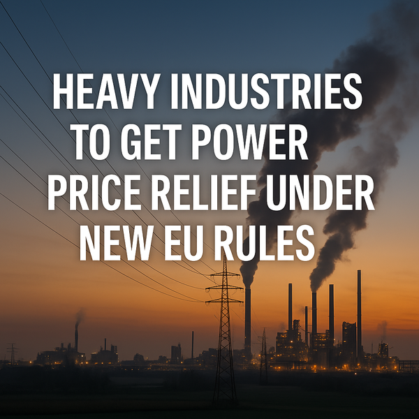유럽연합(EU)이 역내 중공업의 전기요금 부담을 낮추기 위해 국가 보조금을 마련하는 제도 개정안을 발표했다. / ChatGPT 이미지 생성