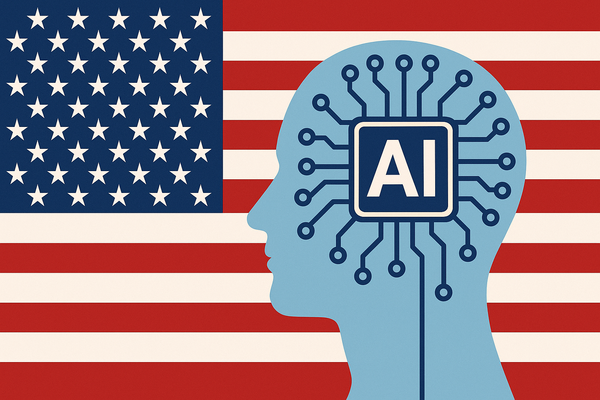  미국과 인공지능을 주제로 챗GPT가 생성한 이미지.