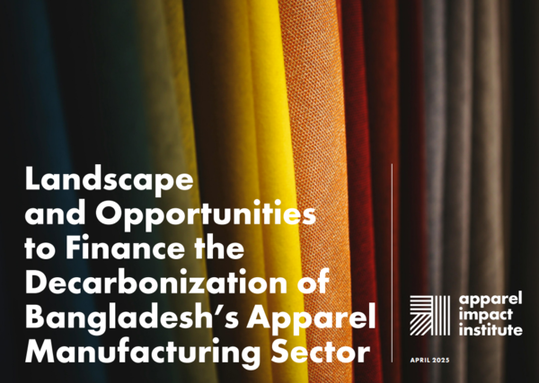 방글라데시 의류산업 탈탄소 전략 보고서/Apparel Impact Institute