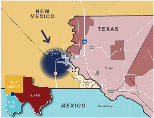 텍사스와 뉴멕시코 지역에 전력을 공급하는 산타 테레사 프로젝트 청사진 / 이미지 출처 산타 테레사 프로젝트 홈페이지