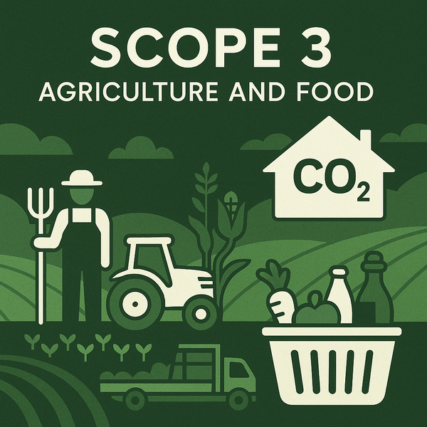  농업, 식품, 스코프3 배출을 주제로 챗GPT가 만든 이미지.