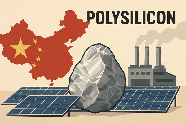  중국과 폴리실리콘 산업을 주제로 챗GPT가 만든 이미지.
