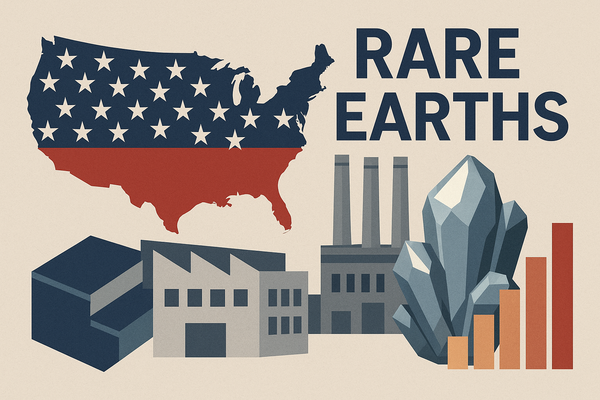  미국과 희토류를 주제로 챗GPT가 만든 이미지.