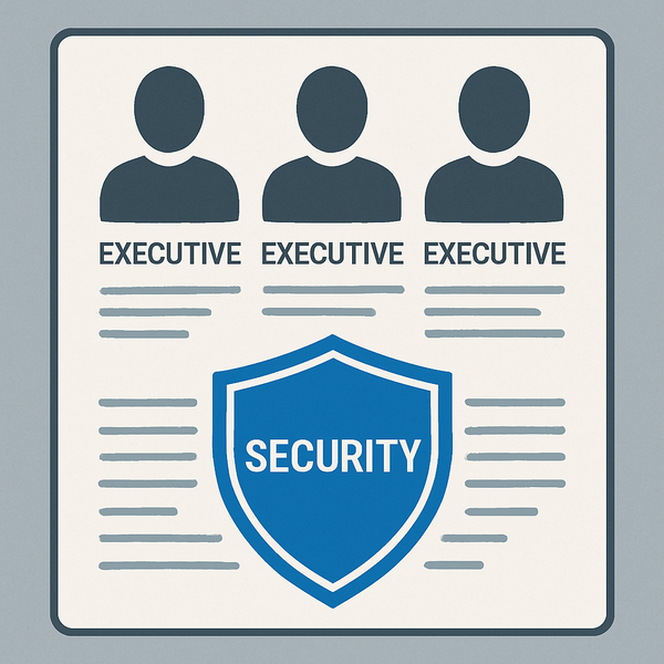 기업의 대외보고서에 공개된 임원진 정보 앞에 보안(security)이라는 표식이 적혀있다. / ChatGPT 이미지 생성
