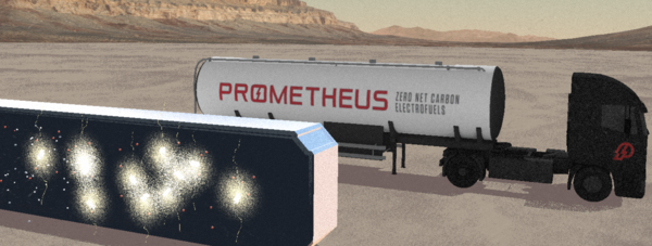 재생에너지로 분자에 에너지를 가해 탄화수소를 생성하는 과정 / 이미지 출처 프로메테우스퓨얼즈 홈페이지