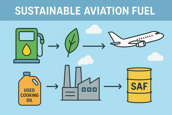  챗GPT가 만든 청정항공유(SAF)의 이미지.
