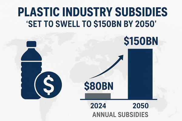  플라스틱 보조금을 주제로 챗GPT가 만든 이미지.