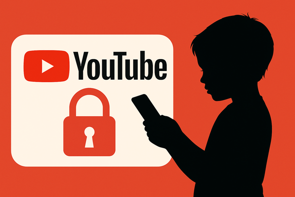  유튜브와 아동 개인정보를 주제로 챗GPT가 만든 이미지.