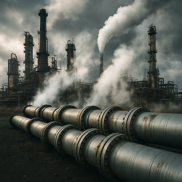 송유관(파이프라인)의 모습을 보여준 예시 이미지 / ChatGPT 이미지 생성