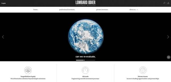  스위스 자산운용사 롬바르드 오디에 인베스트먼트 매니저(LOIM)의 홈페이지.