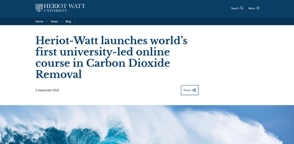 세계 최초의 대학 주도 CDR 온라인 강좌가 신설됐다. / 헤리오트와트대학교