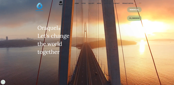  폴란드의 테크기업 오라퀠의 홈페이지.