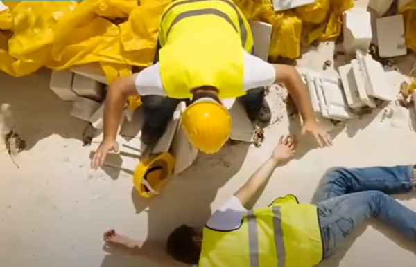 산업재해의 한 장면을 보여주는 예시 이미지 / 출처 고용노동부 유튜브