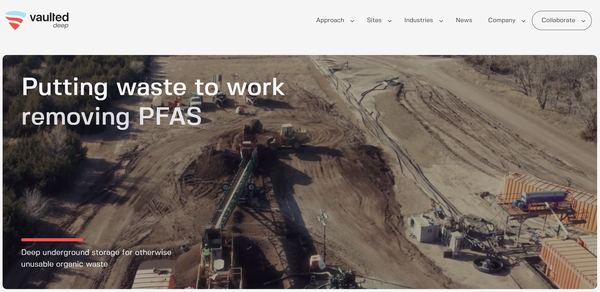  구글과 파트너십을 체결한 볼티드 딥의 홈페이지.