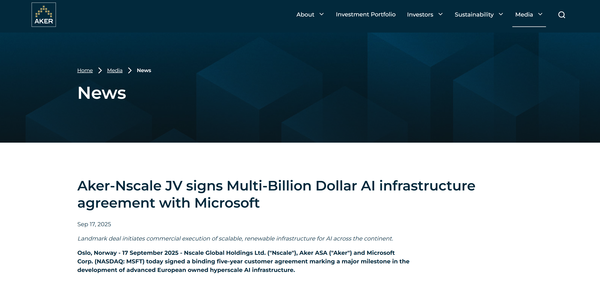  아케르의 홈페이지.