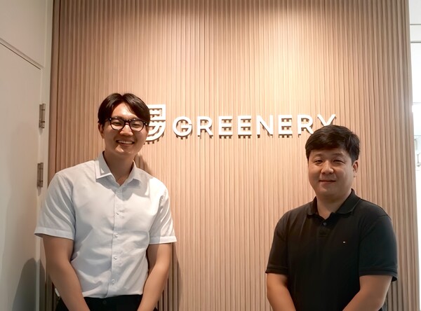 그리너리 이원호 본부장(우)과 이경용 책임연구원(좌) = 임팩트온
