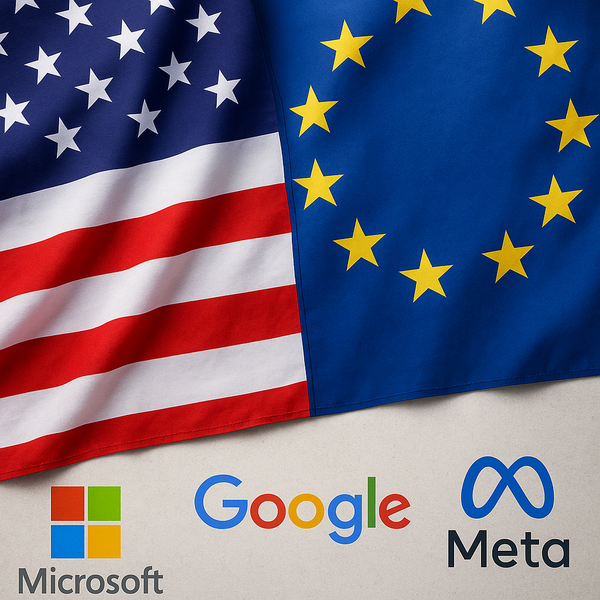 미국의 16개 주 법무장관이 마이크로소프트, 구글, 메타 등 글로벌 빅테크 기업에 대해 유럽연합(EU)의 주요 지속가능성 규제인 CSRD 및 CSDDD 준수를 거부하라고 공개 경고했다./ 챗gpt 이미지 생성