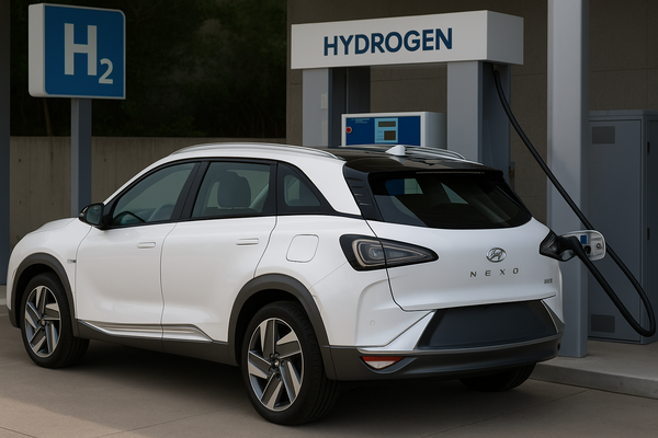 현대차가 2025년 6월 출시한 신형 넥쏘(NEXO)는 전 세계 수소차 판매의 절반 이상을 차지하며, 국내에서 약 3500대가 팔렸다고 클린테크니카가 밝혔다/ 챗gpt 이미지 생성