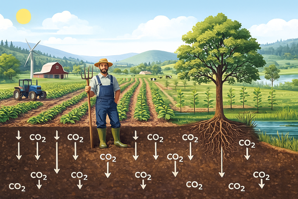탄소농업의 예시 이미지 / ChatGPT 이미지 생성