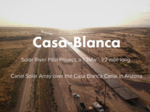 미국 최초 운하 위 태양광 패널 발전...곧 완공 - 뉴스 썸네일 이미지